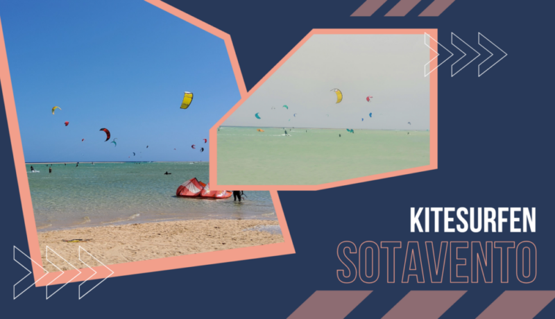 Kitesurfen in Sotavento auf Fuerteventura